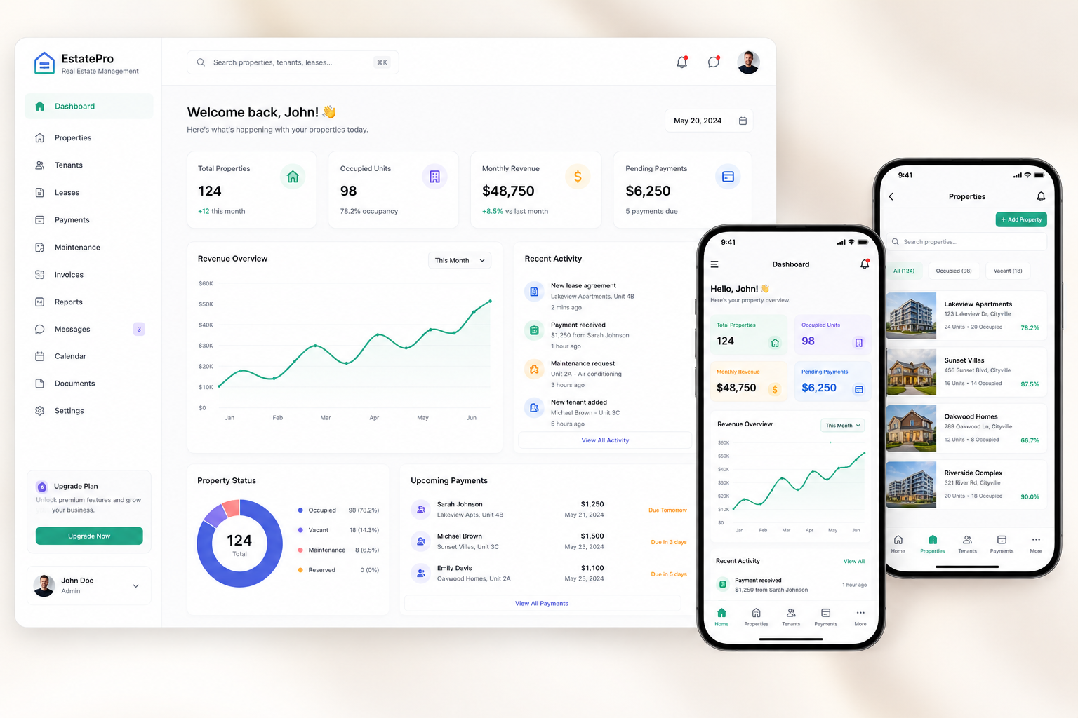Real Estate Management Dashboard